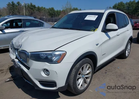 2017 BMW X3 xDrive28I из США, поврежденный, VIN 5UXWX9C52H0D96737